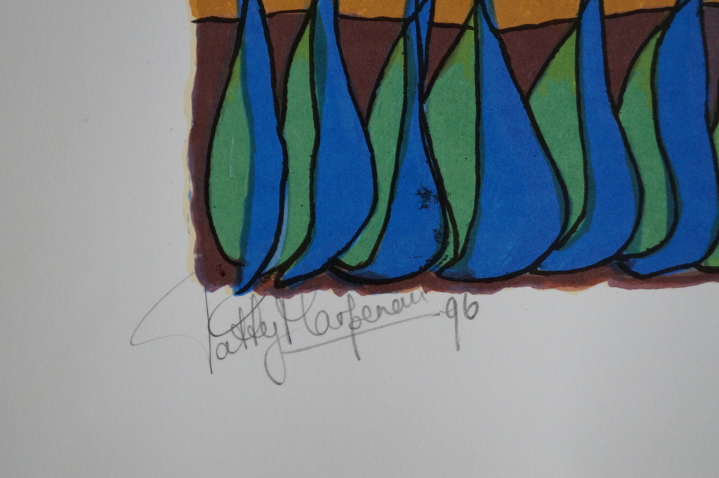 Patty Harpenau - gesigneerde zeefdruk - 1996  kopen? Bied vanaf 40!