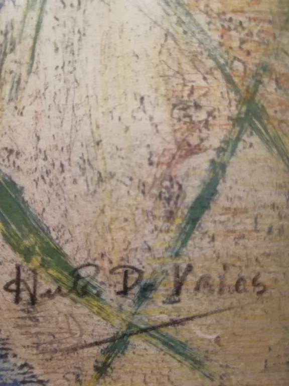 Hubert De Vries 1899 - 1979 - litho op handgeschept papier - clown met bloemen kopen? Bied vanaf 100!