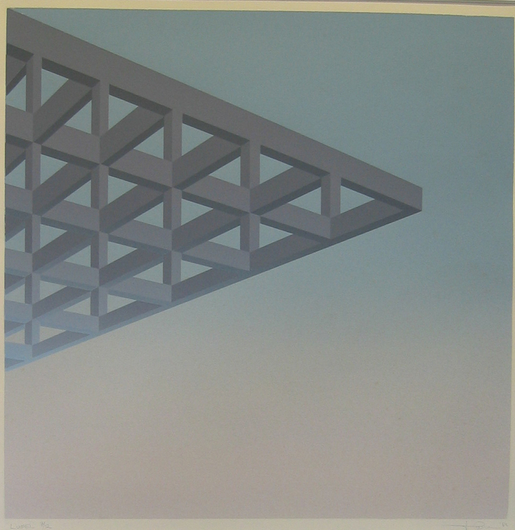 Dirk Huizer: zeefdruk, Luifel verkocht voor € 50!