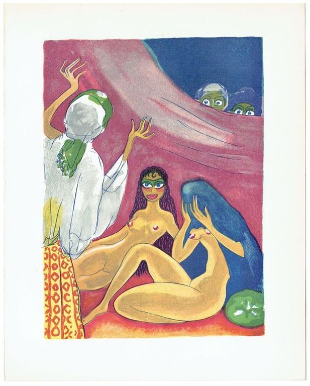 Kees van Dongen-6 Gravures (Les Femmes) uit Le Livre des Mille et Une Nuits  kopen? Bied vanaf 150!
