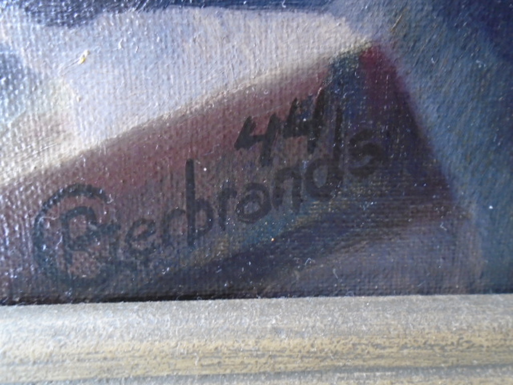 Roelf Gerbrands - olieverf - Stilleven met beelden en fruit kopen? Bied vanaf 565!