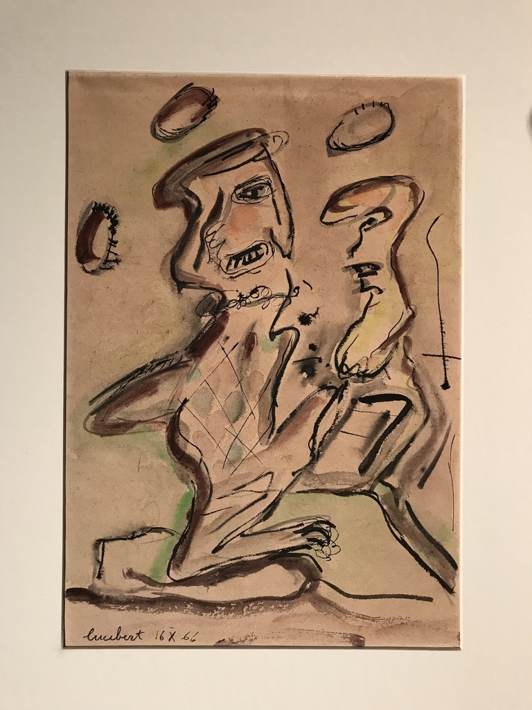 Lucebert, gemengde techniek, 1966 Cobra verkocht voor € 400!