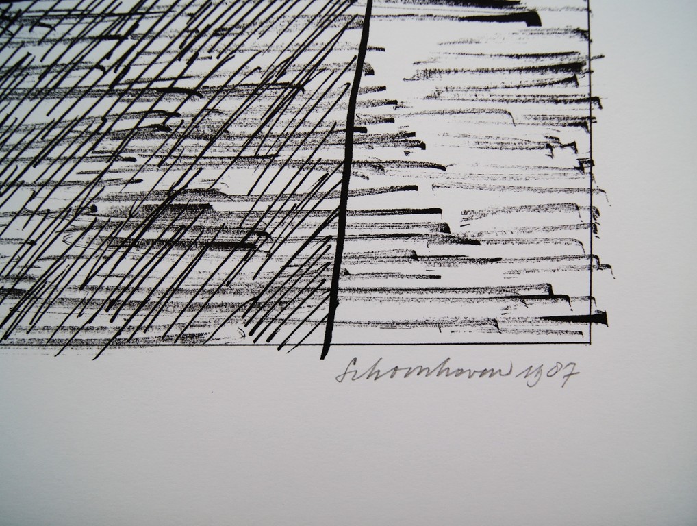 Jan Schoonhoven abstracte zeefdruk uit 1987 ZERO kopen? Bied vanaf 350!