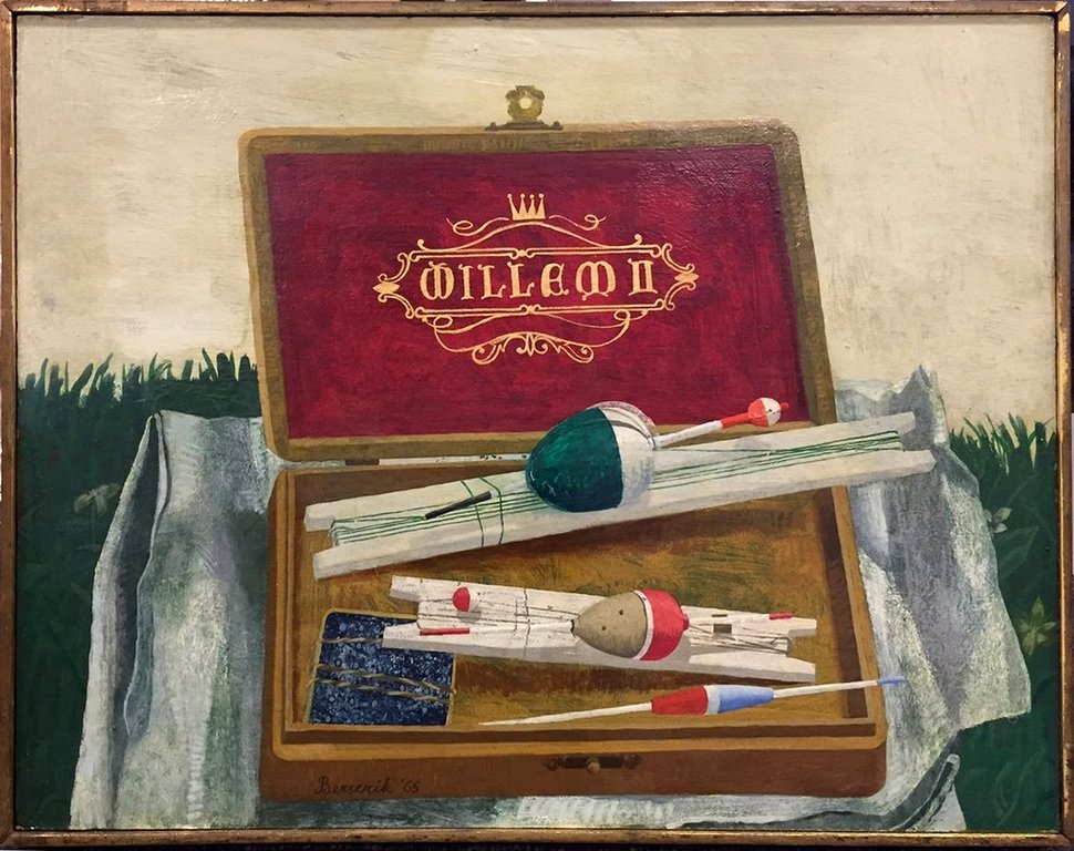 Berserik (Herman), origineel tempera/olieverf 35x45 cm: 'Visgerei' kopen? Bied vanaf 1250!