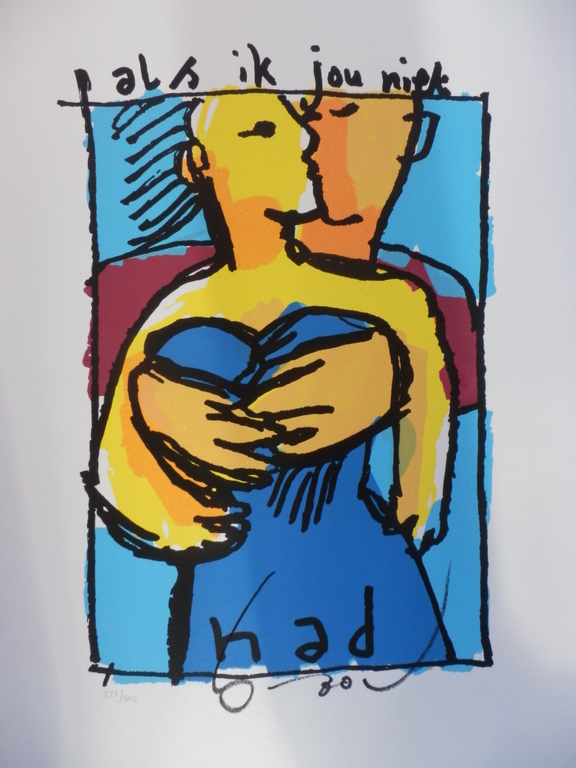 HERMAN BROOD  HANDGESIGNEERDE En Gelimiteerde ZEEFDRUK  ALS IK JOU NIET HAD verkocht voor € 160!