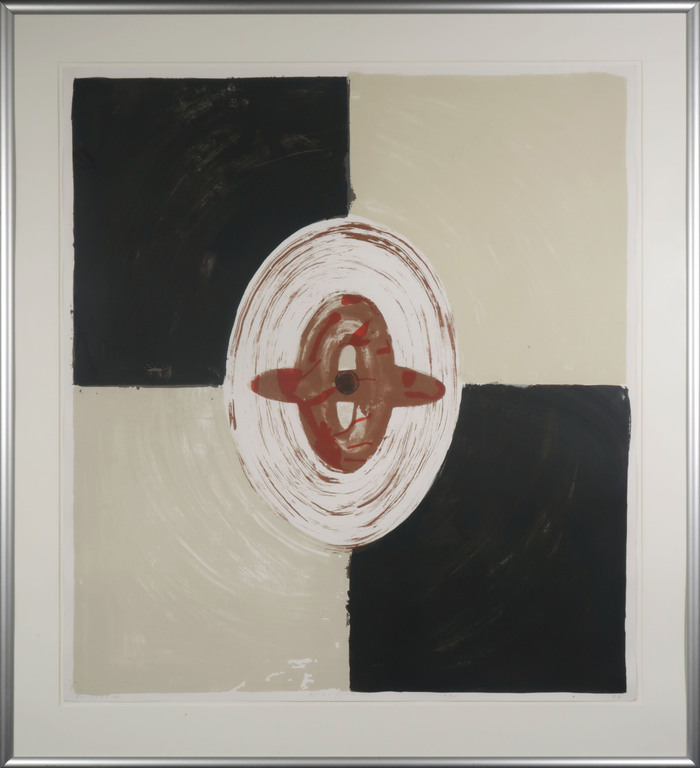 Piet Warffemius: Zeefdruk, Portret III - Ingelijst (Groot!) verkocht voor € 35!