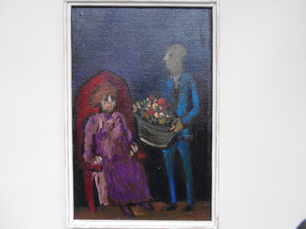 Theo van der Horst olieverf op linnen op paneel jaar 1996 verkocht voor € 50!