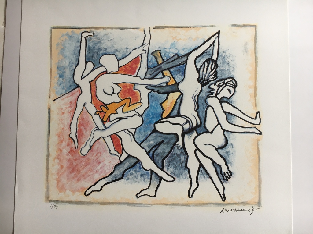 Herman Krikhaar, Litho, "La Dance" kopen? Bied vanaf 175!