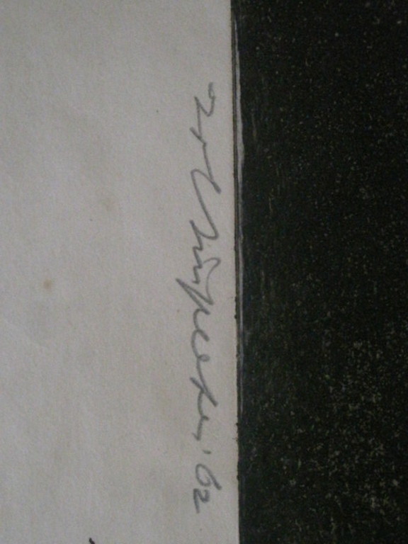 Zoltin Peeter (1942-) grote ETS eigen druk 1/5 gesigneerd 1962 vroeg werk ! kopen? Bied vanaf 1!