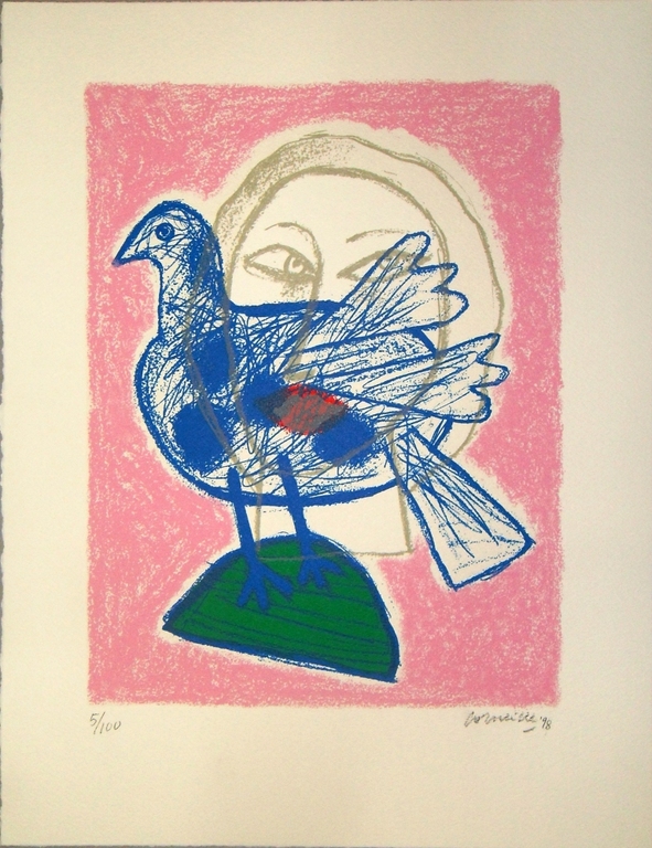 Corneille : Vredesduif ( litho ) verkocht voor € 110!