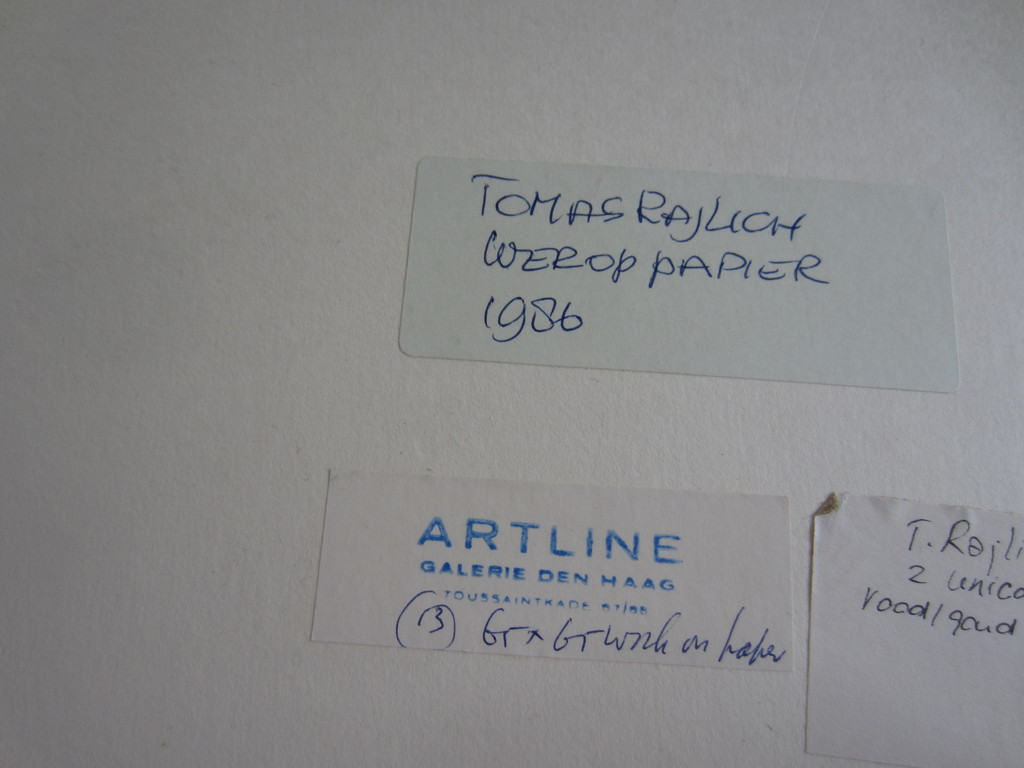 TOMAS RAJLICH PAINTING ON PAPER MINIMAL ART ZERO kopen? Bied vanaf 395!
