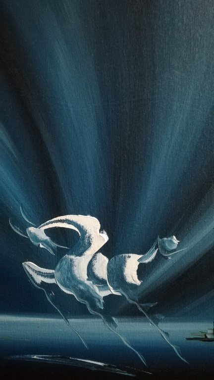 Onbekend kunstenaar, Olieverf op paneel, Zeepaard kopen? Bied vanaf 25!