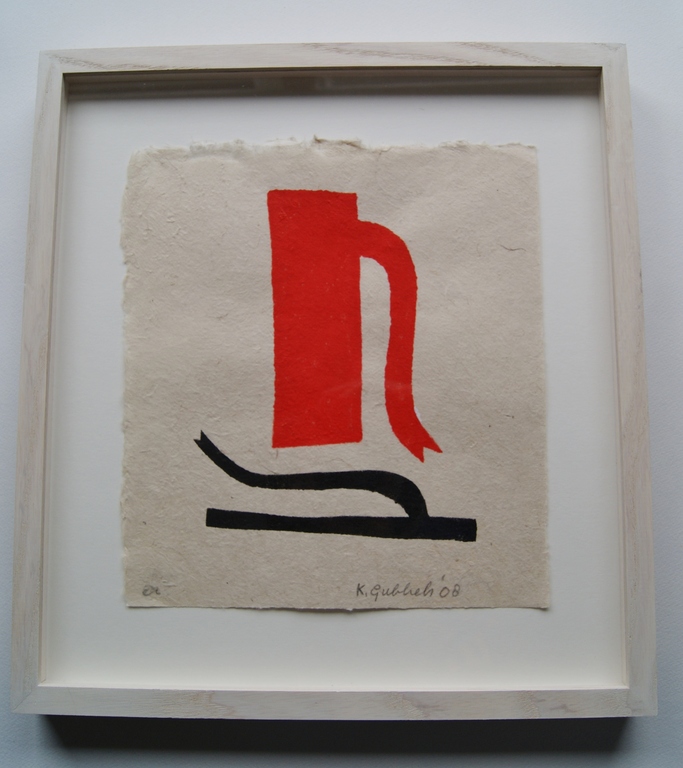 Klaas Gubbels sjabloondruk 'Baselitz'  kopen? Bied vanaf 375!