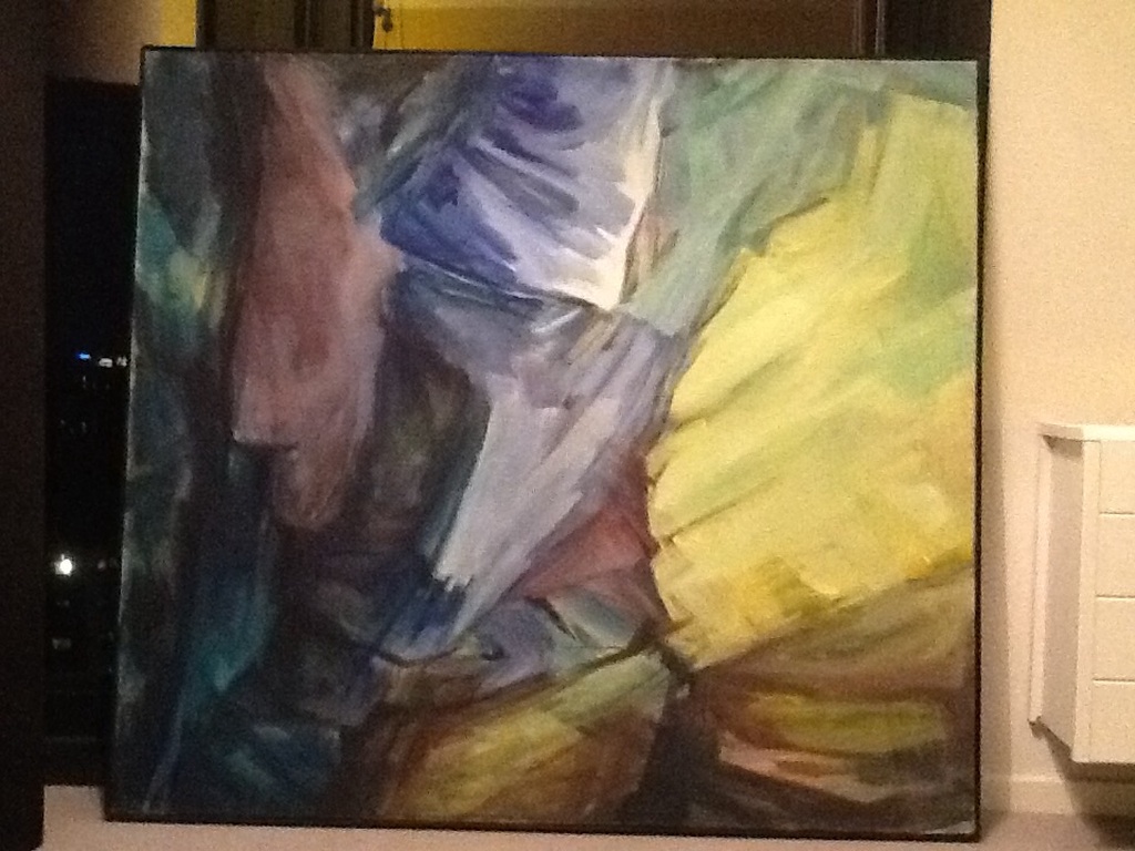 Henk Rijzinga, Landschap, acryldoek kopen? Bied vanaf 1500!