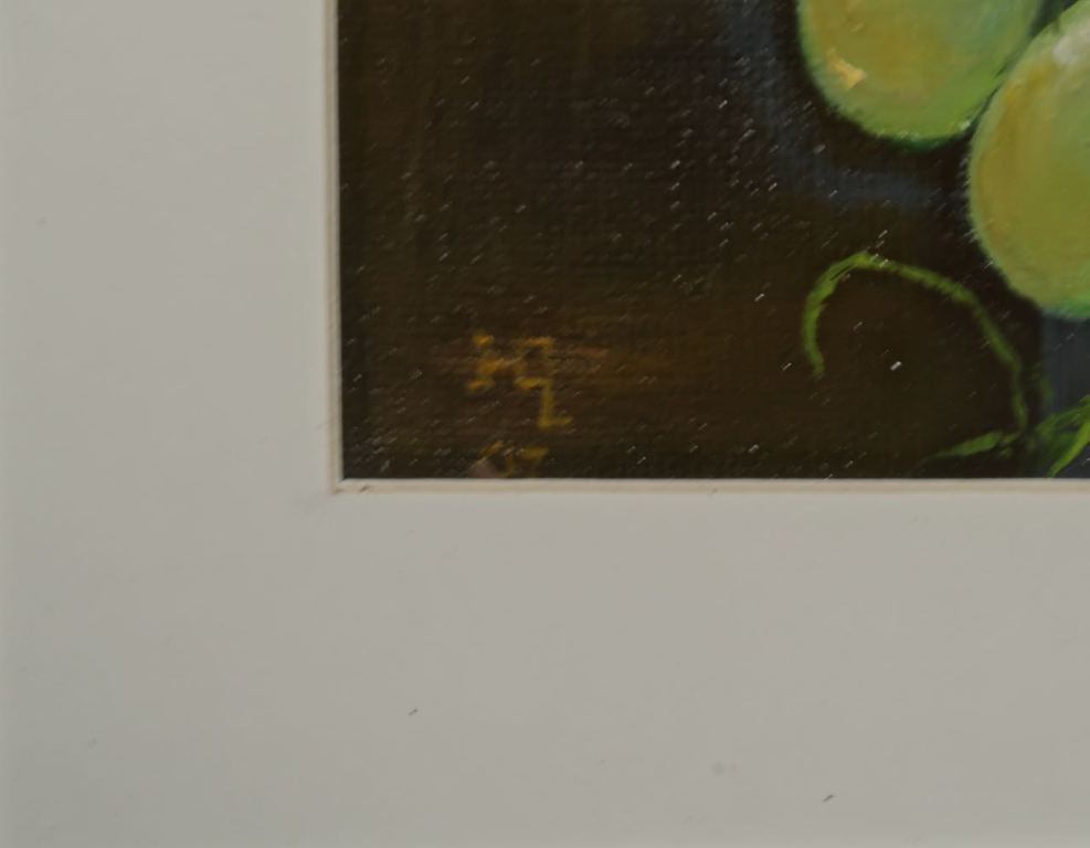 Herman Lievers: Olieverf, Cyclaam en druiven - Ingelijst kopen? Bied vanaf 1!