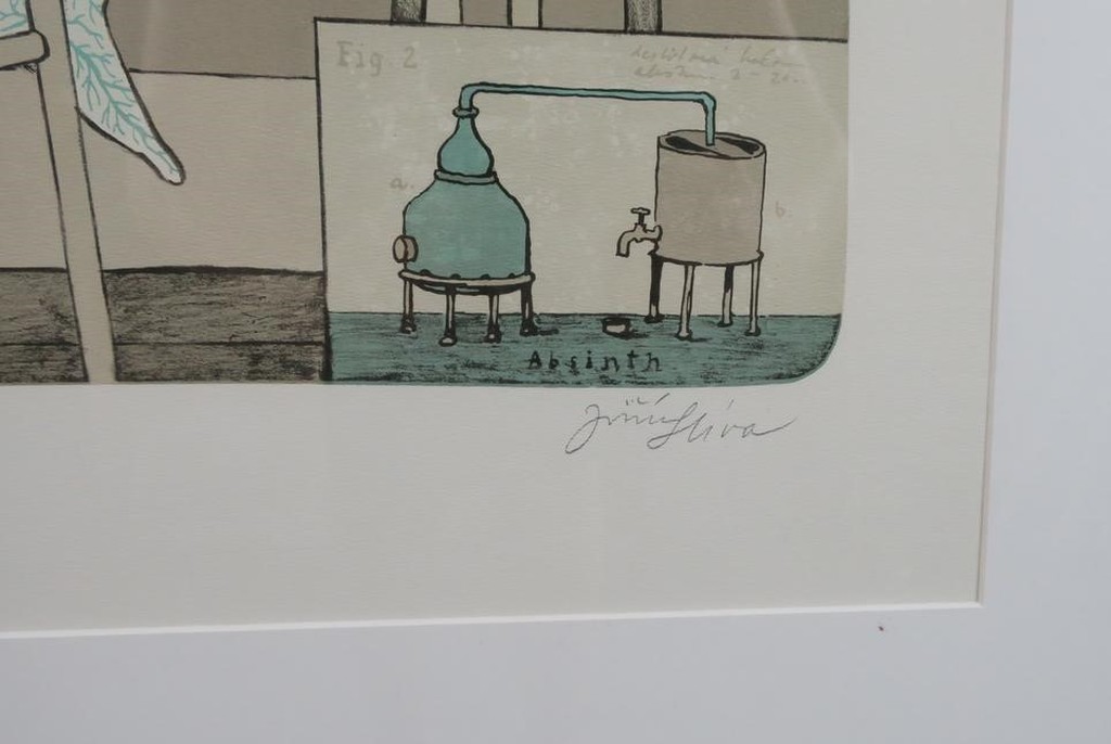 Jiri Sliva: Litho, Absint - Ingelijst kopen? Bied vanaf 50!