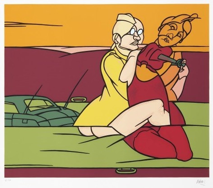 Valerio Adami: Zeefdruk, Cosa si vede fuori (zeer groot!) kopen? Bied vanaf 150!