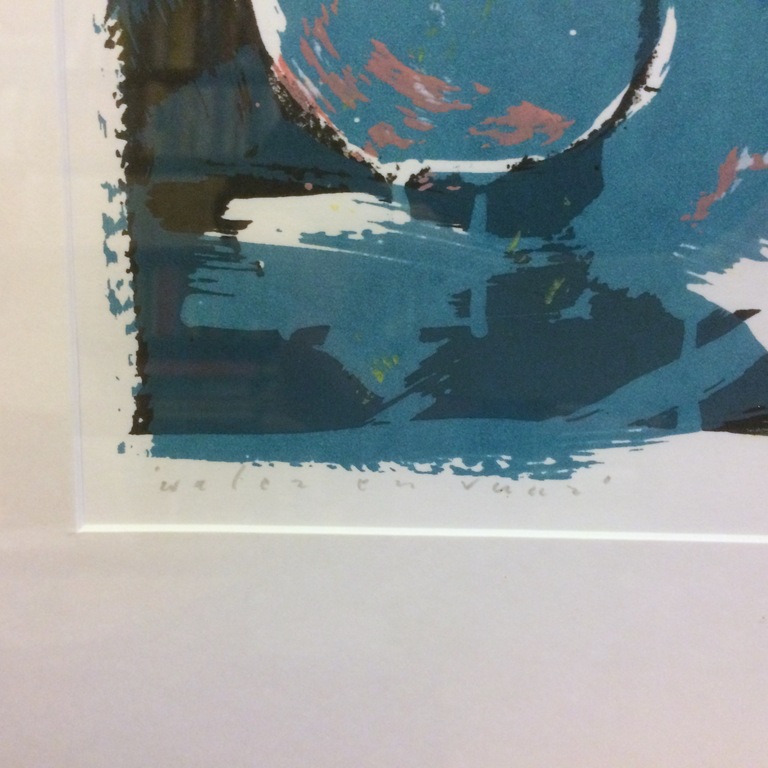 Piet Warffemius - Piet Warffemius - 'Water en vuur', zeefdruk  kopen? Bied vanaf 1!