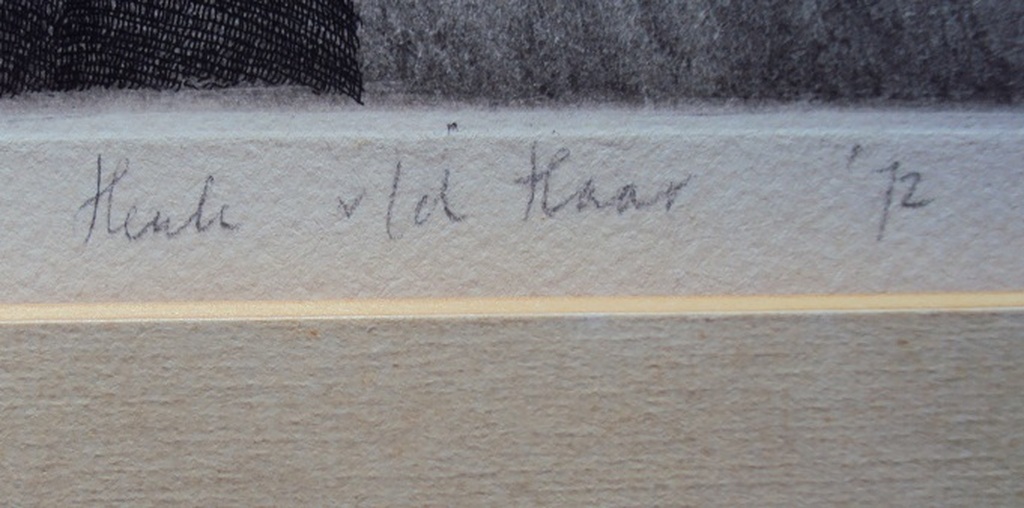 henk vd haar (1950 Langbroek),  litho, vrouwenpolder  kopen? Bied vanaf 15!