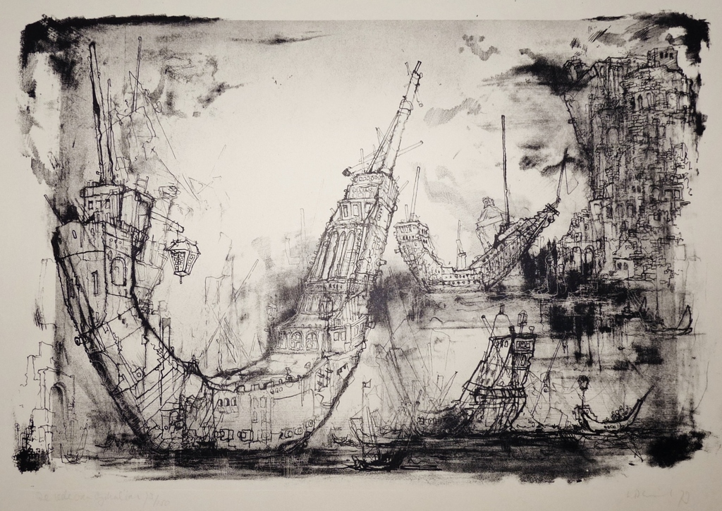 Dirkje Kuik, prachtige litho,  verkocht voor € 80!