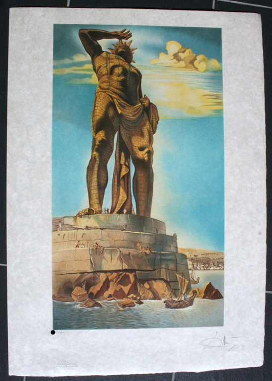 Dali Originele handgesigneerde litho 'Rhodos Colossus' kopen? Bied vanaf 920!