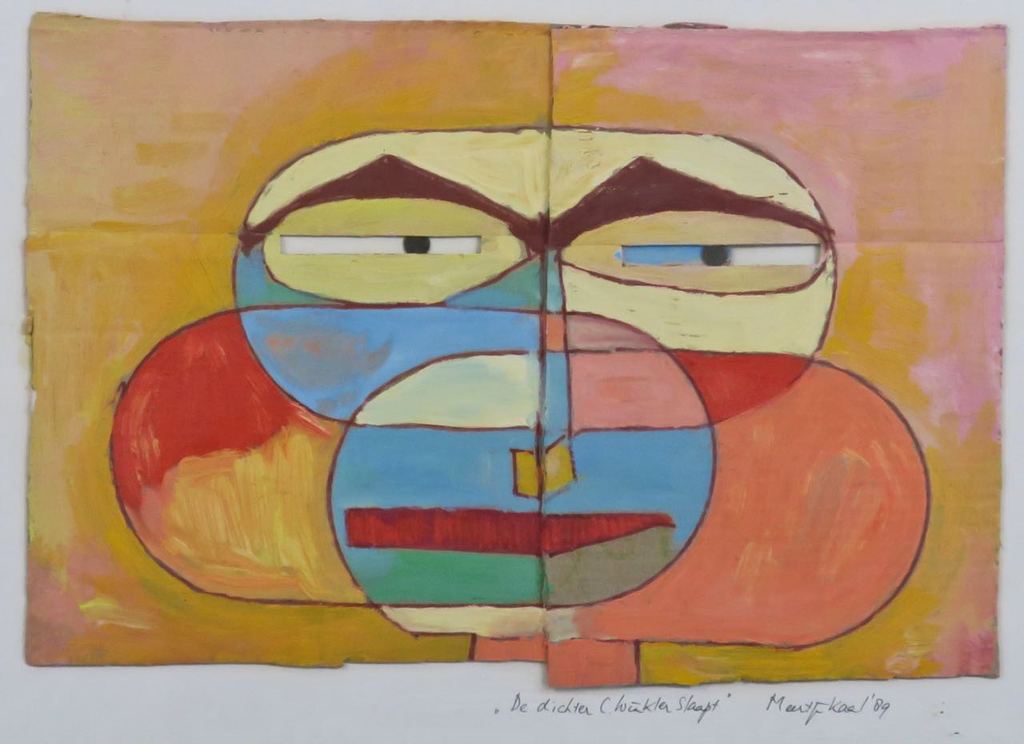  Meertje Kaal: Olieverf op karton, De dichter C. Winkler - Ingelijst kopen? Bied vanaf 1!