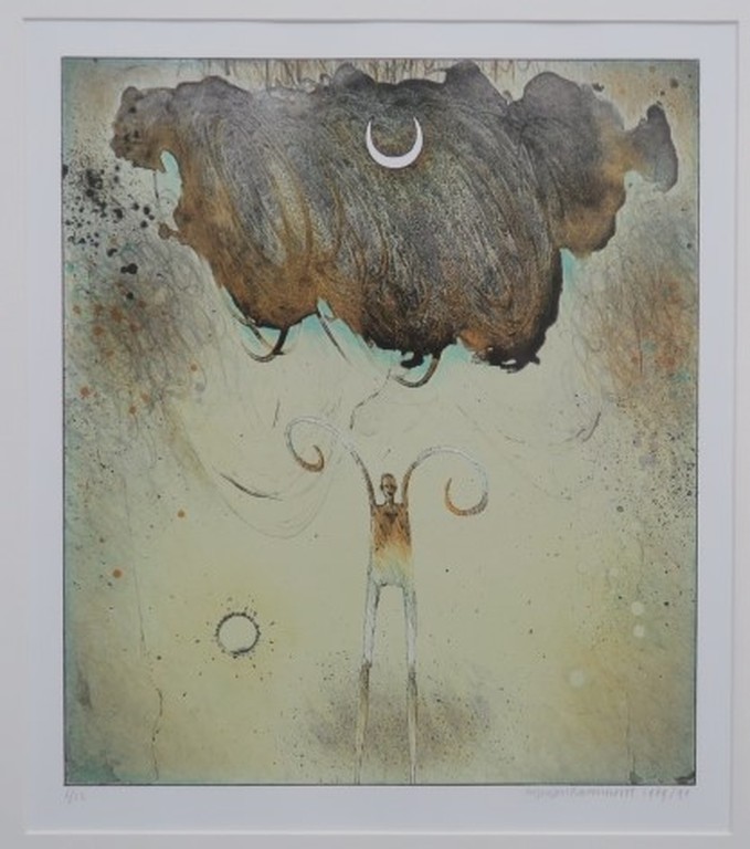 Jurjen Ravenhorst: Litho, De dichter - Ingelijst kopen? Bied vanaf 50!