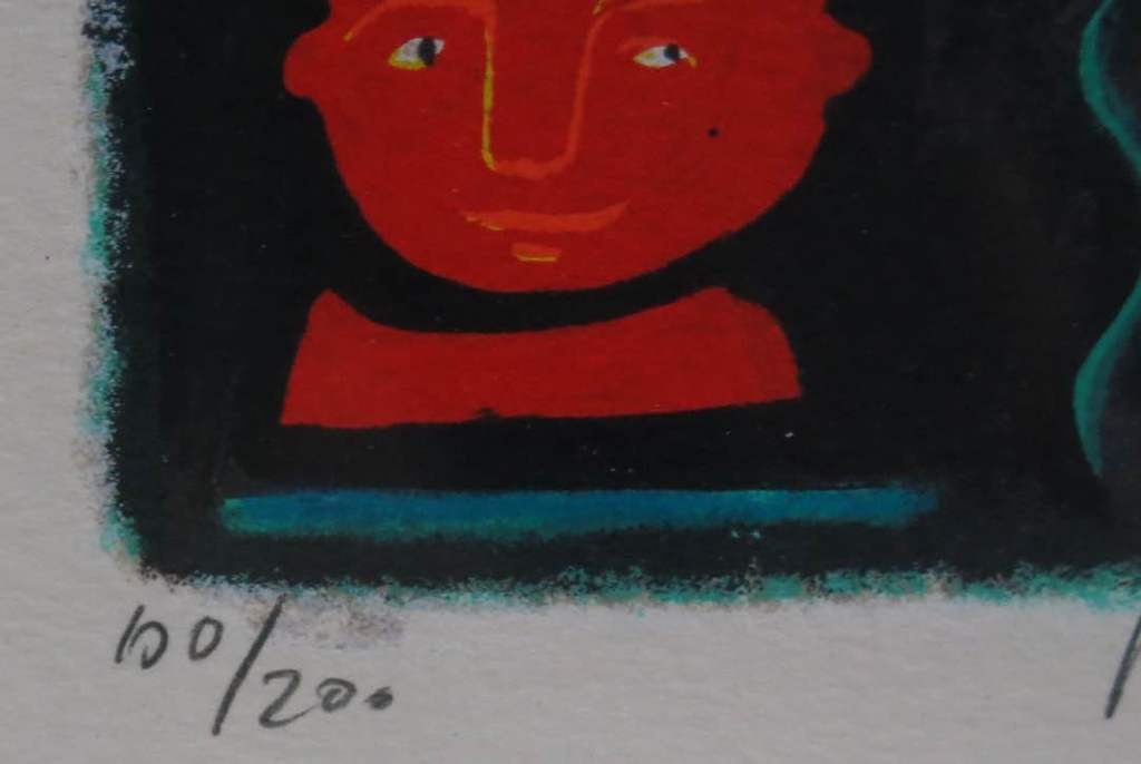 Wouter Stips: Zeefdruk, Overgooien - Ingelijst kopen? Bied vanaf 70!