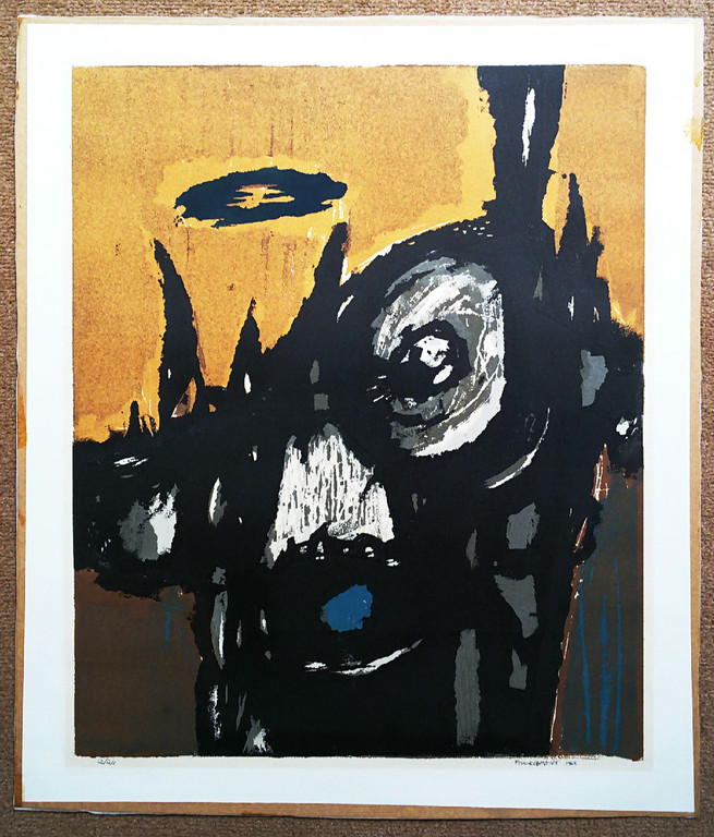 Laatste keer: Fon Klement - Abstracte compositie, hoogdruk boardsnede kopen? Bied vanaf 75!