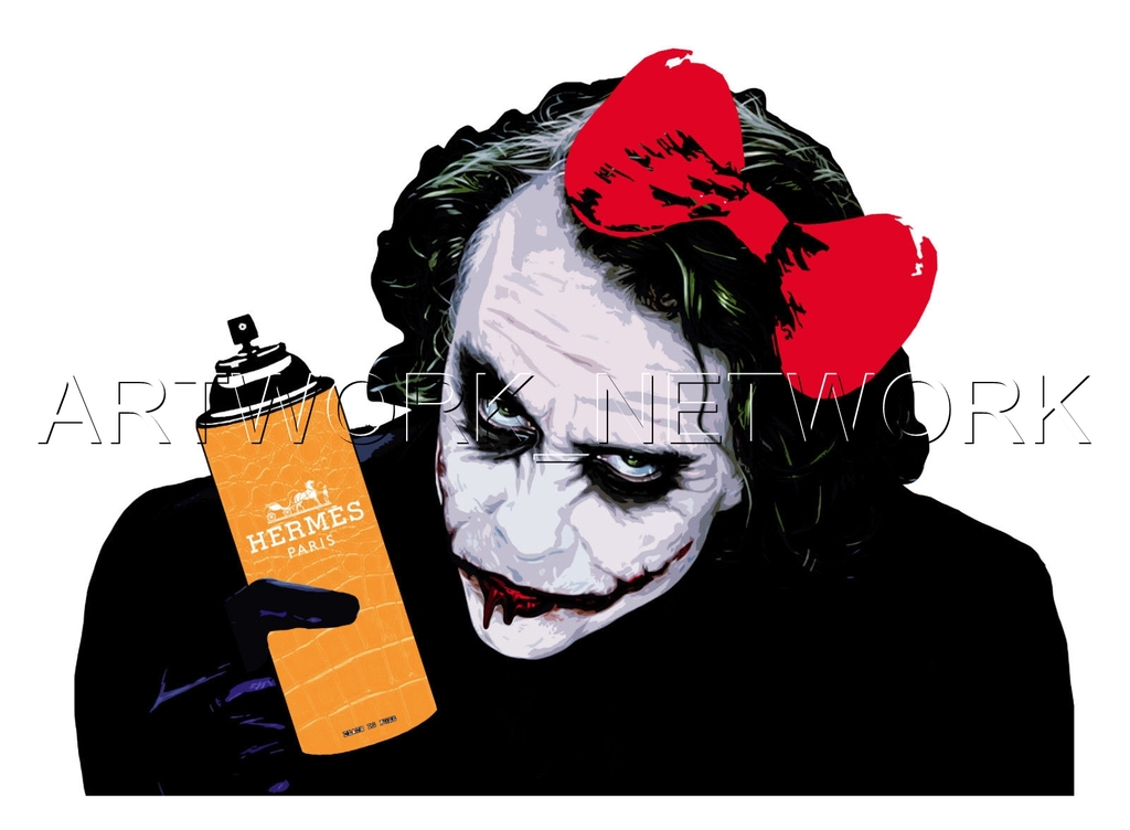 Large Print Painting "Joker Spray H" Signed Numbered A/P or 1 to 100 with COA kopen? Bied vanaf 1!