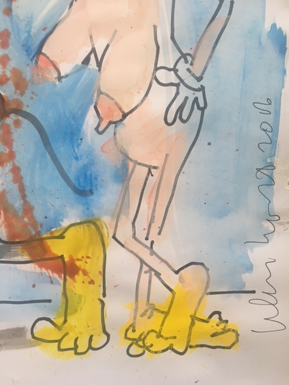 Klashorst, Peter - Tekening / Aquarel - uit de serie Mickey Mouse kopen? Bied vanaf 1!