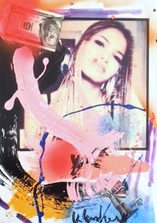 Peter Klashorst , gem. Techniek op papier, Titel: MoneyLove kopen? Bied vanaf 1!