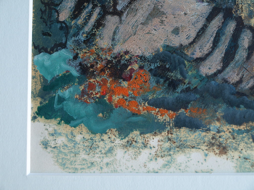 Olieverf op papier – Landschap met huizen – ingelijst – ca 1e helft 20e eeuw kopen? Bied vanaf 1!