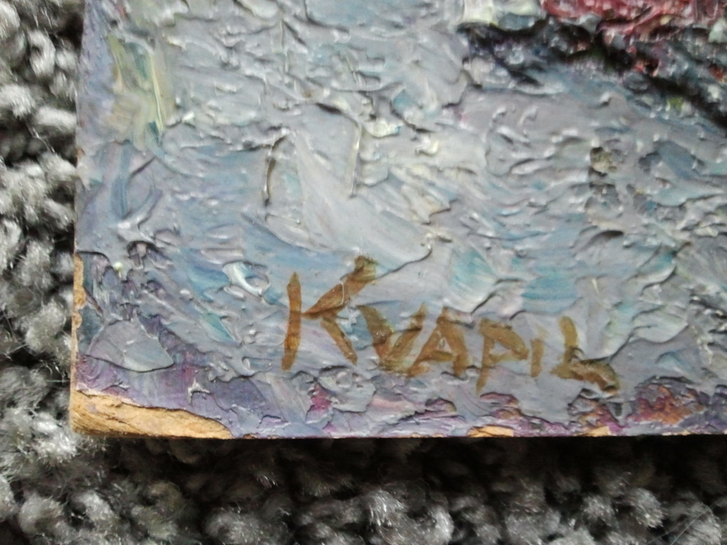 Charles Kvapil (1884-1957), stilleven met bloemenvaas, olieverf op schilderskart kopen? Bied vanaf 60!