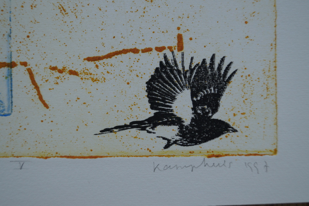 Gerart Kamphuis - gesigneerde ets - Hommage à Fabritius V kopen? Bied vanaf 1!