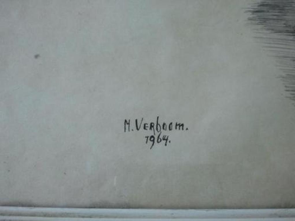 Nico Verboom (1927-2005) Boomstronk, tekening op papier, gesigneerd en gedateerd kopen? Bied vanaf 1!