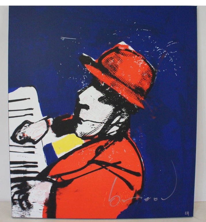 Herman Brood, zeefdruk E.A-exemplaar IK-2000 (op linnen)  kopen? Bied vanaf 450!