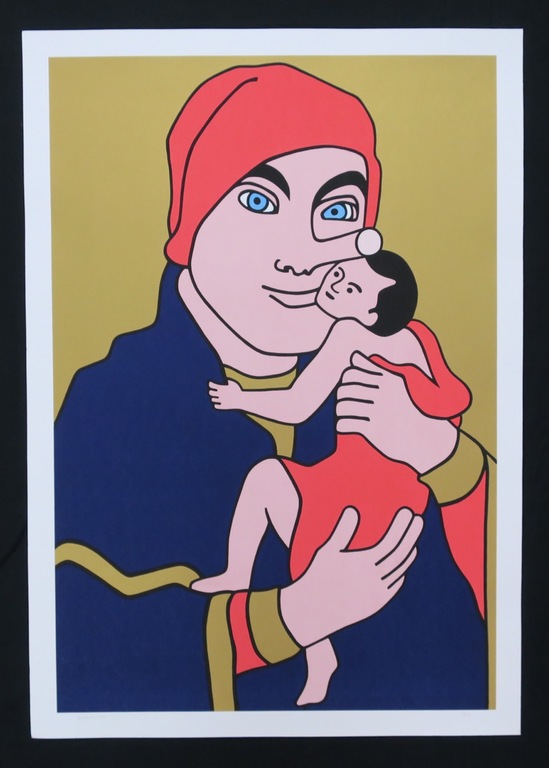 Wouter van Riessen: Zeefdruk, Pinocchio Madonna (groot) verkocht voor € 45!