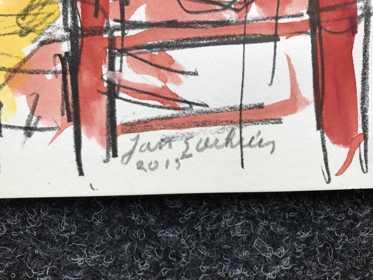 Jan Sierhuis ingekleurde litho 2015 kopen? Bied vanaf 1!