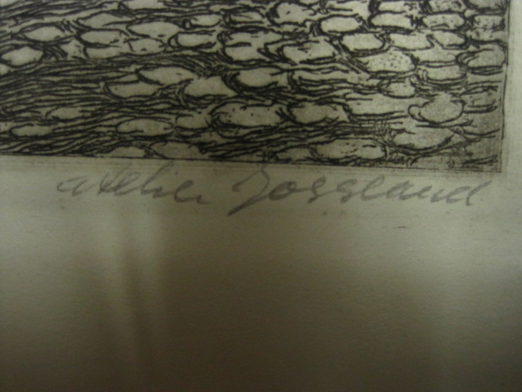 Joh Josseaud 1880-1935 ETS Amsterdam "Driehoekstraat Jordaan" ca. 1910 kopen? Bied vanaf 1!