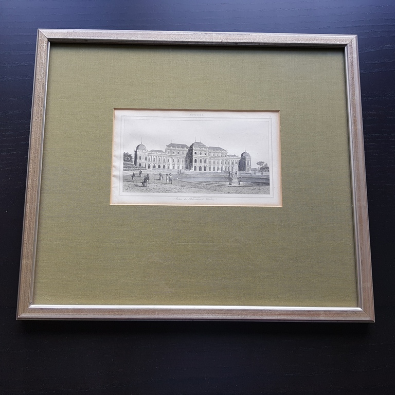 Autriche palais du belvedere a vienne lemaitre dir Gravure Jaar 18e eeuw, 17e kopen? Bied vanaf 1!
