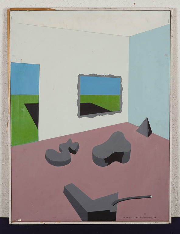 Rudolf Maliangkay - Acrylverf op doek - De Artefacten 4 kopen? Bied vanaf 13!