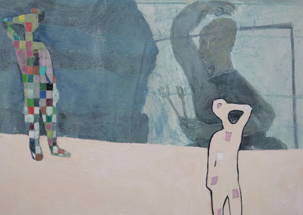 Udo Dziersk: Olieverf op doek, Schwarze Herzen lieben langer - Ingelijst (Groot) kopen? Bied vanaf 250!