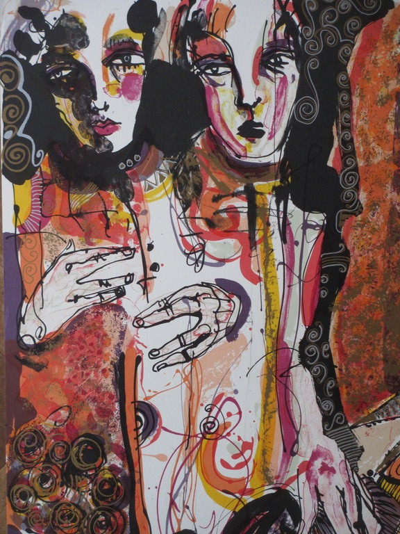 Jan Voss, Vrouwelijke Vormen, Kleurenlitho kopen? Bied vanaf 45!