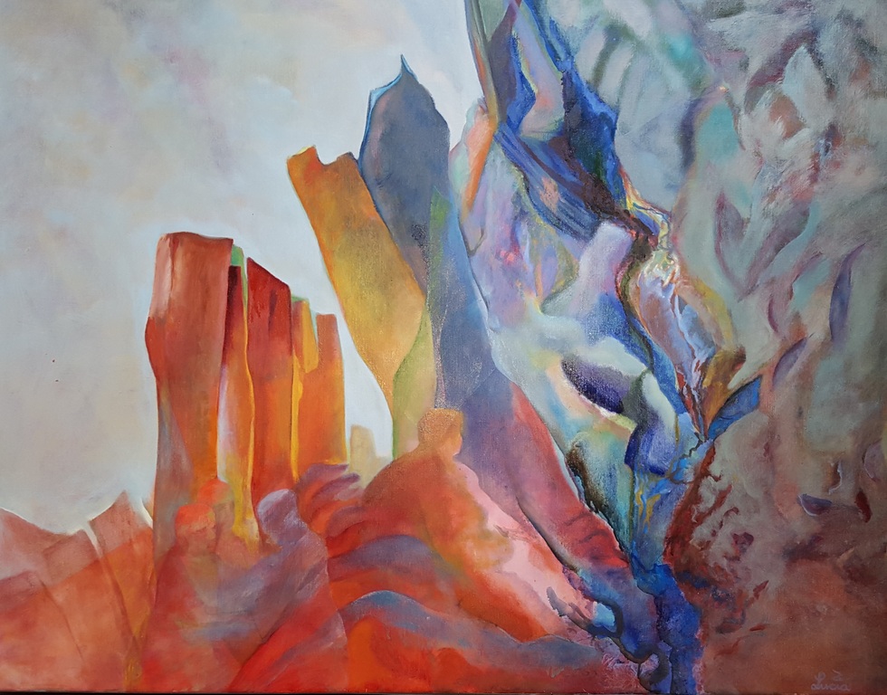 Lucia Bezemer - olie op doek, gesigneerd r.o. en verso kopen? Bied vanaf 135!