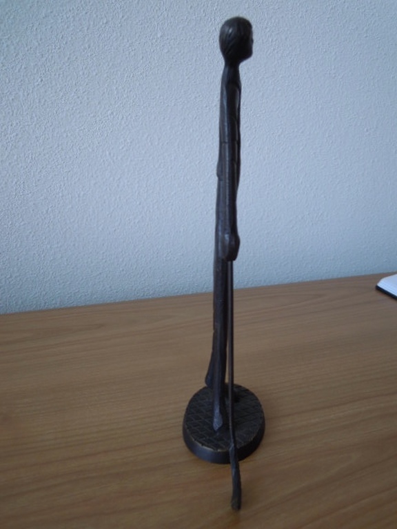 Massief bronzen beeld van golfspeler - 26 cm hoog. kopen? Bied vanaf 25!