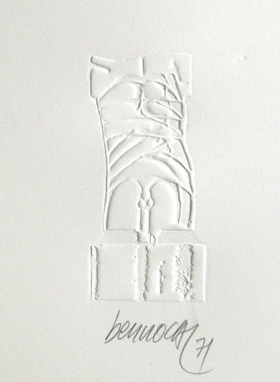 MIGUEL BERROCAL - Prage Druk op Butten Papier - TORSO '' Handgesigneerd en Gedat vendu pour 99€ !