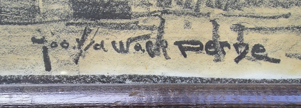 Jos van de Wall Perne (1877-1941) grafiek Interieur van St. Bavokerk Haarlem  kopen? Bied vanaf 35!