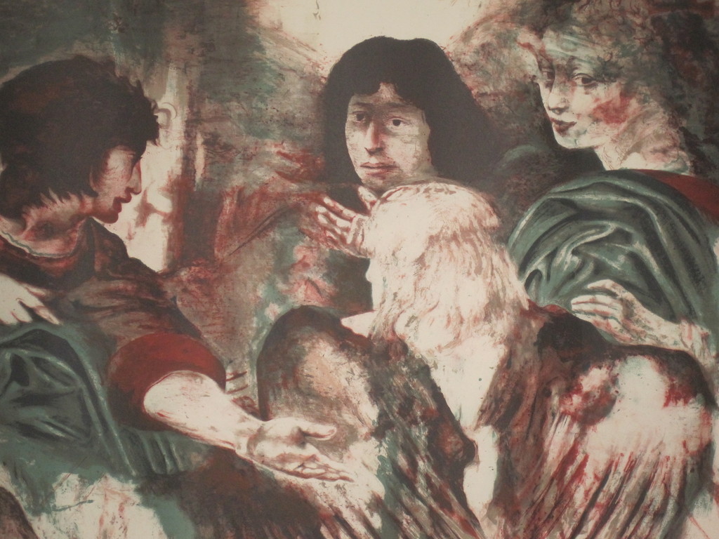 Gerti Bierenbroodspot: Kleurenlitho, Aartsengel kopen? Bied vanaf 150!