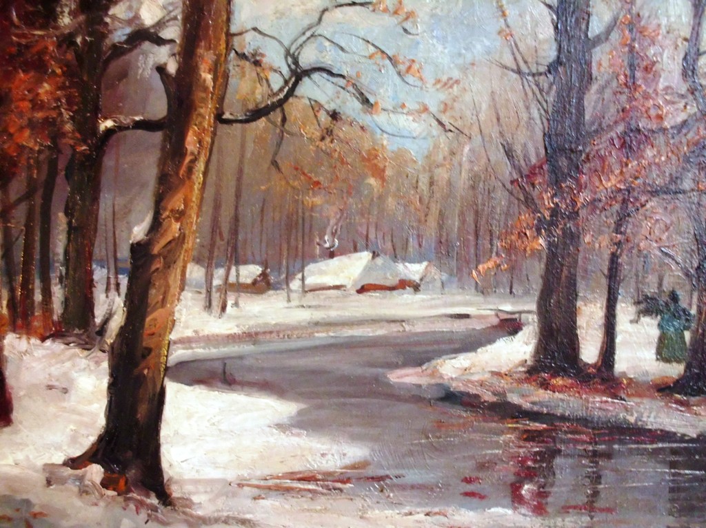 Besneeuwd bosgezicht, kopen? Bied vanaf 60!